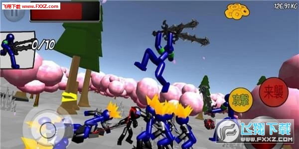 Stickman Ninja Fighting(火柴人忍者格鬥安卓版)v1.02截圖1