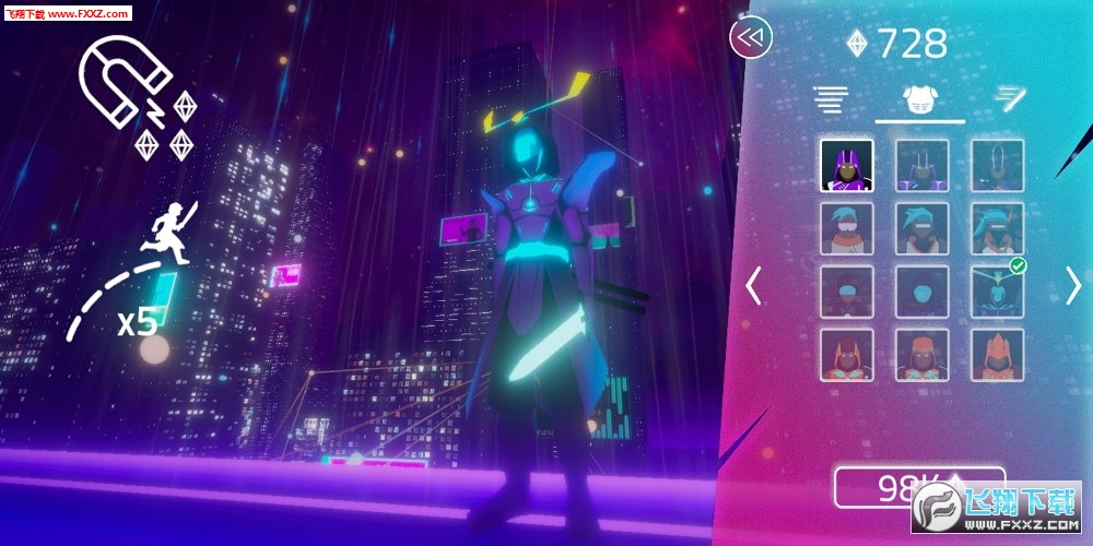 Slashrun(賽博朋克城市手機版)v1.0截圖1