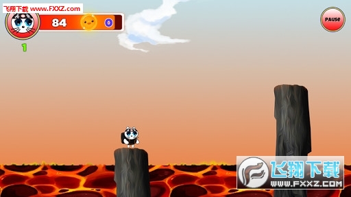 Kitty Ninja over lava(Sʽ)؈D1