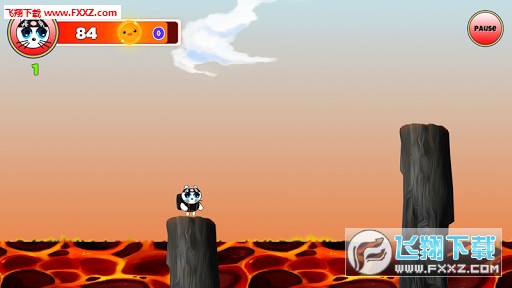 Kitty Ninja over lava(S[)1.0؈D2