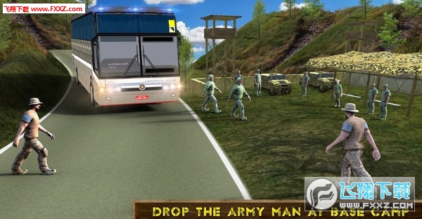 Real Army Bus Simulator 2018 C Transporter Games܊꠰ʿģM2018׿؈D0